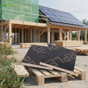 แผ่นไม้อัดป็อปลาร์เกรดพรีเมียม หลายชั้น โปร่งใส กันน้ำ เป็นมิตรกับสิ่งแวดล้อม ป้องกันการกัดกร่อน ขนาด 1220*2440 มม. สำหรับงานแบบหล่อคอนกรีต - Product Image 3