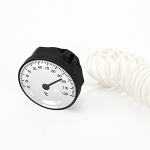 Liquid Expansion <b>Thermometer</b> 0-120C Round Plastic With <b>Probe</b> For Temperature Measurement - Product Image 3