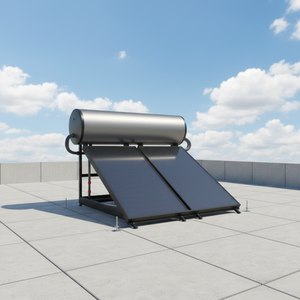 Sistema de Calentador de Agua Solar Presurizado de 300L Directo de Fábrica con Colector de Placa Plana, Unidad Principal para Ahorro de Energía en Hoteles al Aire Libre - Product Image 1