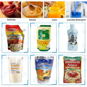 Machine d'emballage de liquide visqueux automatique pour vinaigrette aux mille îles, sac à bec préfabriqué, pochette Doypack, mayonnaise - Product Image 2