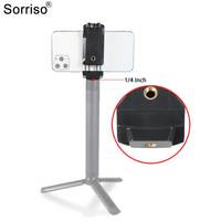 SORRISO Support de fixation mobile double pour iPad, avec griffe pour accessoires, filetage 1/4, pince pour téléphone et tablette