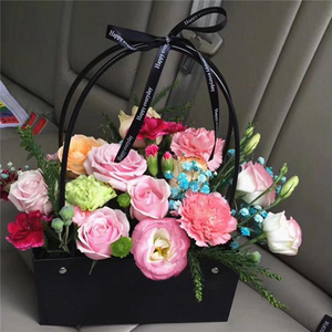 Bolso de mano con diseño de flores, bolsa de mano con diseño de flores, resistente al agua, para regalo de San Valentín - Product Image 3
