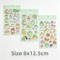 Pack d'autocollants en relief super mignons de style Instagram, design minimaliste moderne ; décoration en papier couché mat