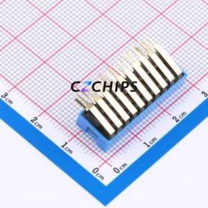 DA-10BLP DIP Switch Through hole Component (THT) Switch Flat Toggle, Raised Type Single Pole Single Throw 10 PC Pin - Product Image 2