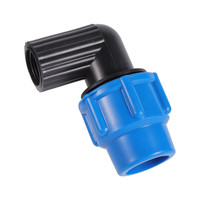 Raccord de compression pour tuyau d'irrigation agricole en PE, filetage 1/2 3/4 1 pouce, coude réducteur 20 25 32 mm, raccord de couplage