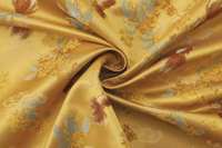 Tissu brodé floral 100% polyester, textile soyeux mat pour abaya musulmane, hijab et robe de cérémonie