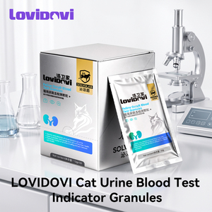 LOVIDOVI Kit per l'autodiagnosi delle sindromi urinarie nei gatti, granuli per lettiera per gatti da interno 100g, osservazione diretta precisa, etichetta personalizzata - Product Image 1