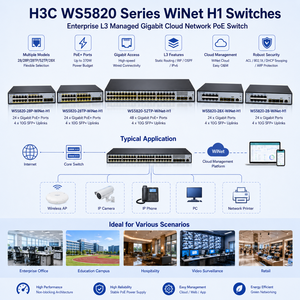 H3C WS5820-28P 28TP 52TP 28X <span class=keywords><strong>WiNet</strong></span> H1 Enterprise L3 Switch de Red Gigabit Administrado para la Nube con PoE - Product Image 2
