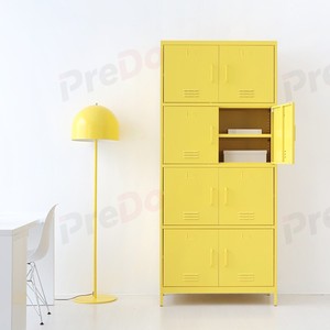 Mueble Metálico Moderno para Sala de Estar con 2 Cajones y 2 Compartimentos, Armario de Almacenamiento que Ahorra Espacio para el Hogar, Oficina o Entrada - Product Image 4