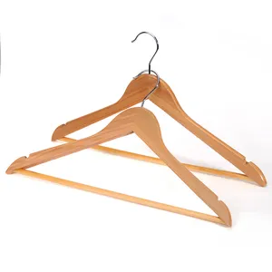 Custom beech lotus cedar wood clothes clothing coat suit cape hanger
