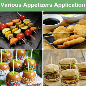 Varillas <span class=keywords><strong>de</strong></span> bambú natural resistente Sólido <span class=keywords><strong>de</strong></span> 5mm <span class=keywords><strong>de</strong></span> espesor para sujetar perritos calientes Coreanos - Product Image 4