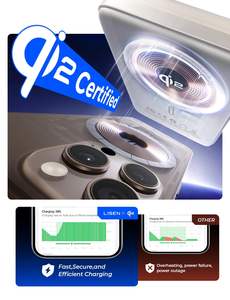 Chargeur portable LISEN 10000 mAh avec charge rapide <span class=keywords><strong>30W</strong></span>, entrée/sortie USB-C et béquille pliable pour iPhone 17 16 15 Pro Max - Product Image 4