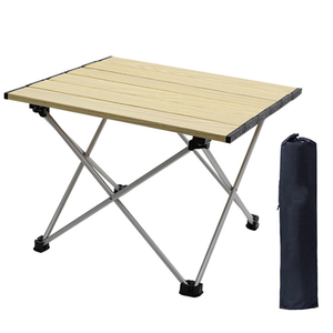 Mesa Auxiliar para Exteriores, Ligera, Compacta, Plegable, con Superficie de Aluminio, Portátil, para Camping, Mesa de Metal para Picnic - Product Image 2