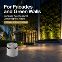 Projecteur LED extérieur IP65 étanche à faisceau réglable en aluminium, coloré, pour éclairage mural, arbres et plantes de jardin paysager