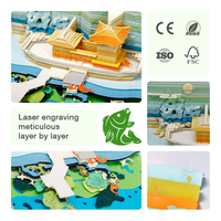 Note autocollante 3D avec décor naturel pour souvenirs d'affaires ou cadeaux uniques