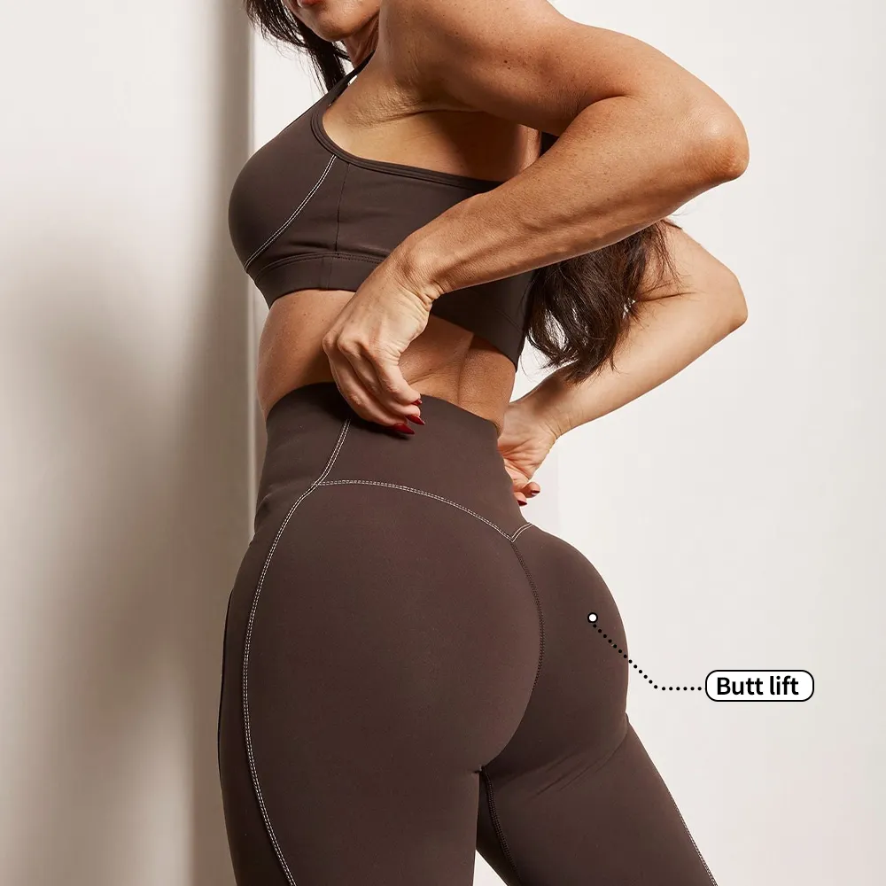 Ins New Gym Fitness Athletic Apparel Butt Lifting High Waist Leggings Yoga Set Women Fitness Gym Wear
