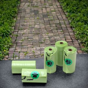 OEM ODM Eco Friendly Biodegradable Pet Dog Poop <b>Bags</b> on Rolls for Pet Dog Poop Waste Trash Garbage - Product Image 1