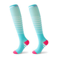 Chaussettes de compression sur mesure avec soutien de la voûte plantaire, hauteur genou, respirantes, pour le sport