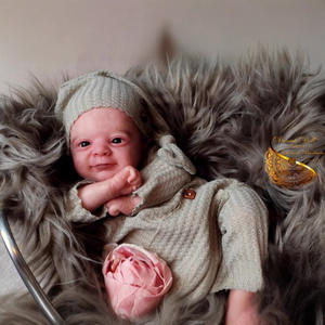 <span class=keywords><strong>Poupée</strong></span> réaliste de 48cm pour bébé fille, jouet en vinyle souple, adorable, cadeau <span class=keywords><strong>d</strong></span>'anniversaire pour enfant - Product Image 1