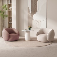 Moderner Samt-Akzentstuhl mit Massivholzrahmen Einzelsofa-Sessel für Wohnzimmer, Balkon und Hotel