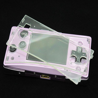 Coque transparente pour GameBoy Micro pour console GBM Faceplate Face Plate Case