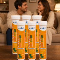 Comprimés effervescents de vitamine C et zinc, 1000 mg de vitamine C, vente en gros directe d'usine