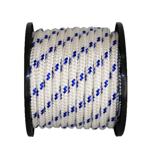Corde de navigation pour <span class=keywords><strong>bateau</strong></span> en UHMWPE à double tressage de 6 mm à 20 mm, revêtement en polyester, longueur de bobine de 200 m, résistante à l'abrasion, cordon de sécurité - Product Image 4