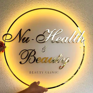 Carrey Custom Led Sign Acrílico LED Circular Retroiluminado Signage Electronic Signs Outdoor Luminous Advertising Logo Light Sign - Product Image 3