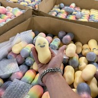 Jouet sensoriel anti-stress en forme de bâton de beurre enduit de cire, croustillant, oignon, avocat, à remontée lente, son ASMR, jouet à presser sensoriel, vente en gros