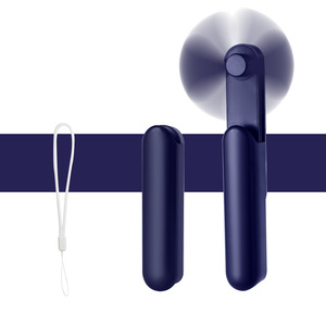 พัดลมพกพาขนาดเล็กพร้อมฝาปิดแบบเลื่อนได้ ชาร์จซ้ำได้ พับเก็บได้ ใช้พลังงานจาก USB สำหรับใช้งานบนโต๊ะทำงานในสำนักงาน - Product Image 1