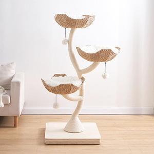<span class=keywords><strong>Arbre</strong></span> à <span class=keywords><strong>chat</strong></span> en bois naturel hamac de lit en bois massif grande taille chats Condo jouet escalade <span class=keywords><strong>arbre</strong></span> à <span class=keywords><strong>chat</strong></span> panier - Product Image 6