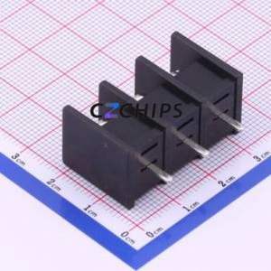 WJ55C-B-10.0-3P Barrier Terminal Block Through hole Component (THT),P=10mm Connector Two Sides 10mm 1x3P Straight Pin - Product Image 2