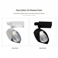 Projecteur LED sur rail COB anti-éblouissement à large angle, polarisé, en aluminium, garantie 5 ans, IRC 90, pour magasin de vêtements