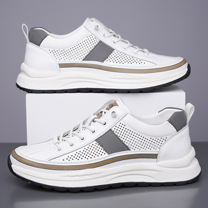 Sandales décontractées pour hommes, couleur kaki, à semelle plate, respirantes, à enfiler, pour la conduite, taille adulte 112 - Product Image 3