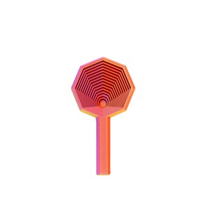 Feeron Jouet anti-stress télescopique en PLA imprimé en 3D, multicolore, en forme de tour hexagonale spirale, gadget tactile géométrique à pousser-tirer - Product Image 2