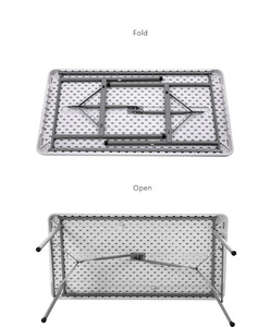 Table pliante compacte, table de bureau pliable et chaise, table pliante pour ordinateur portable, balcon, banquet, pour l'étude - Product Image 5