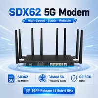 Módem Industrial CPE 5G, Router 4G 5G WiFi6 AX3000, Router VPN Inalámbrico de Doble Banda 5G con Ranura para Tarjeta SIM