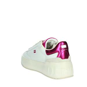 Sneakers da Donna DFSH321094 Bianche e Fucsia, Stile Platform con Suola Piatta - Product Image 2