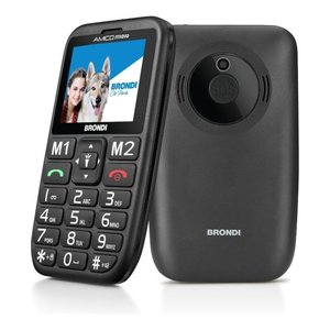 Teléfono con funciones 2G GPRS Brondi Amico M1010 de 2.4 pulgadas con botón SOS para personas mayores - Product Image 1