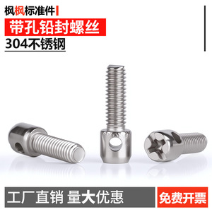 Tornillos de Acero Inoxidable 304 M3 M4 M5 M6 con Cabeza Circular y Orificios, Piezas para Instrumentos - Product Image 5