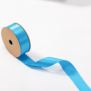 Cinta de Raso de Poliéster de Color Sólido Azul de 2CM*100Y, Rollo de Cinta de Satén de 1 Pulgada de Ancho, para Envolver Regalos y Lazos - Product Image 4