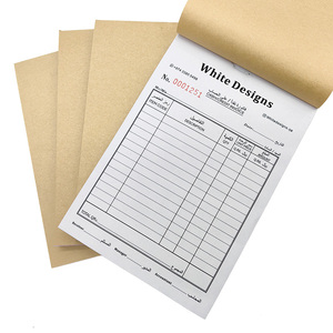 Carnet de reçus personnalisé 2, 3, 4, 5 feuillets, papier autocopiant NCR pour enregistrement de paiements, chèques, notes, transactions de débit, reçus fiscaux, factures et caisses - Product Image 1
