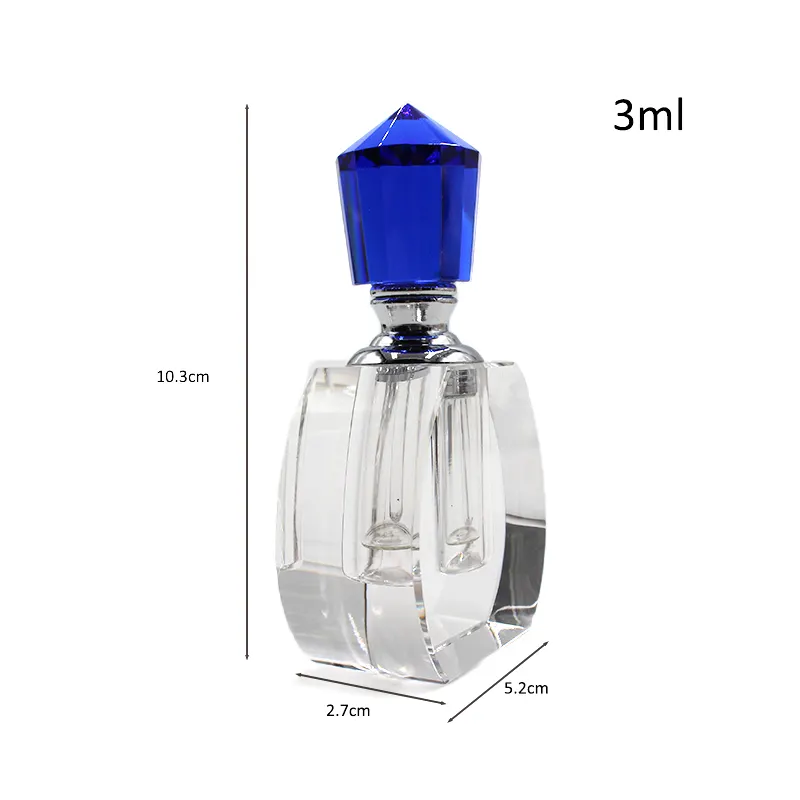 Commercio all'ingrosso Elegante Fantasia K9 Mini Formato Facile Da cristallo di olio essenziale di vetro di Vetro Bottiglia di Profumo di cristallo Per Il Regalo di Nozze