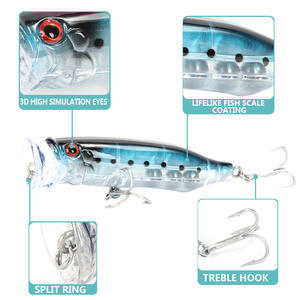 FISHGANG – <span class=keywords><strong>leurre</strong></span> de pêche dur popper, nouveau fabricant, vente en gros, <span class=keywords><strong>2022</strong></span>, Offre Spéciale cm, 9g, 6.9 - Product Image 5