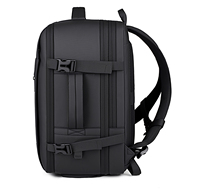 Nueva Mochila Expandible para Viajes con Compartimento para Computadora Portátil, Mochila Impermeable para Negocios, Personalizable con Logotipo y USB