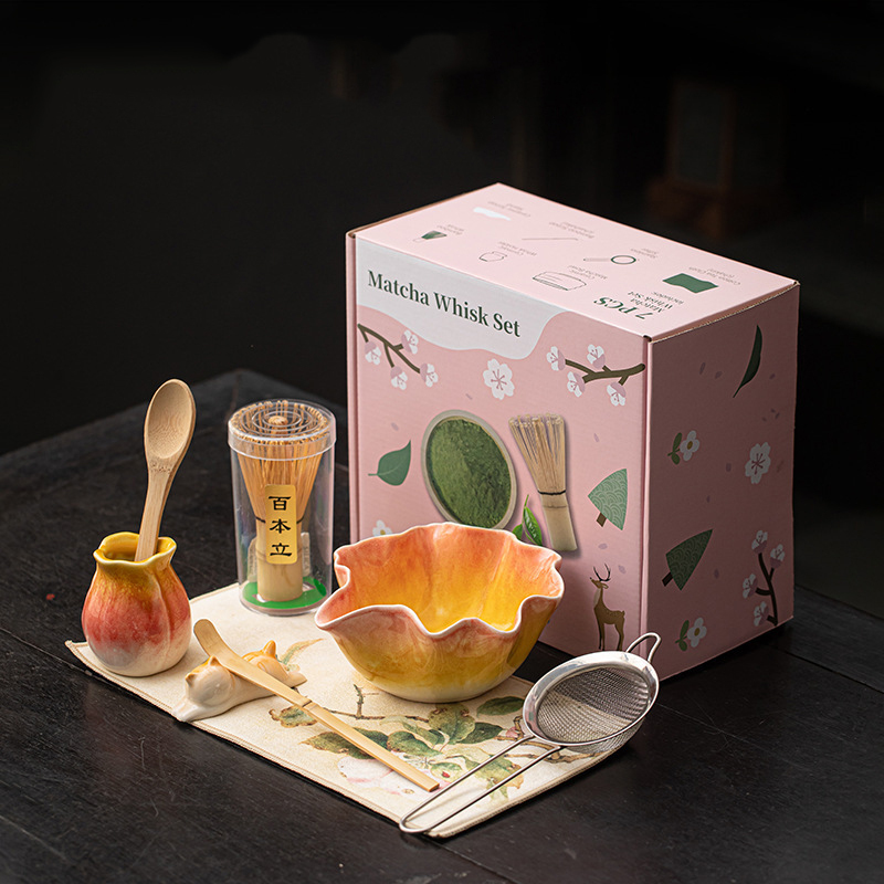 Juego de 8 piezas naranja.