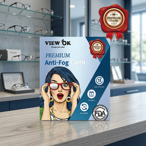 View OK Premium Anti-Fog Super Hydrophilic Cloth 15*15cm Microfiber Reusable Bag for Eyeglass Sunglass Cleaning - Product Image 3