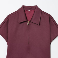 PB&ZA Manteau Court Femme Nouveau Chic et Décontracté Automne 2025 – Manches Courtes, Style Vintage Élégant