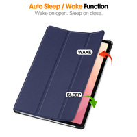 Vente en gros de housses de protection pour tablette, étui intelligent en cuir PU à trois plis, fonction de mise en veille/réveil automatique pour Samsung Galaxy Tab S12 Plus 12,4 pouces