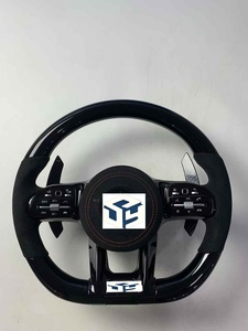 พวงมาลัยคาร์บอนไฟเบอร์สำหรับอัพเกรดรถเมอร์เซเดสเบนซ์ A-MG W117 W220 Bra-bus <span class=keywords><strong>W140</strong></span> S550 W217 CLS W257 - Product Image 5